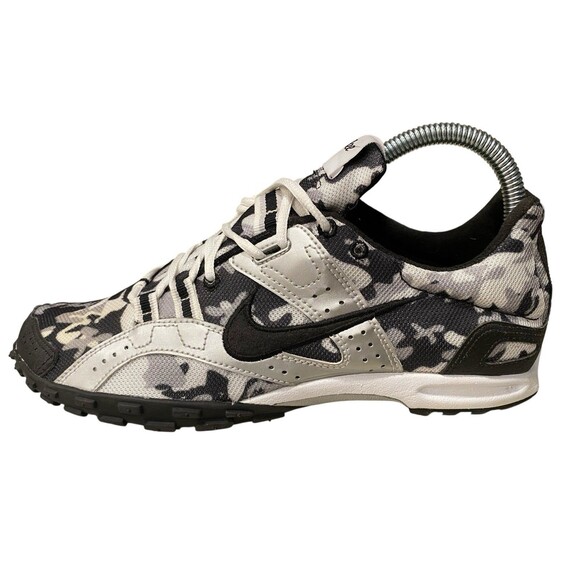 Rare Nike Bowerman Track & Field Running Cleats Shoes Camo Black Gray Men's 7 - Picture 1 of 9